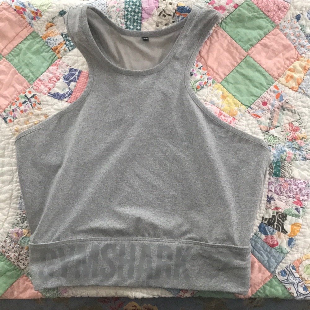 Gymshark crop high neck top